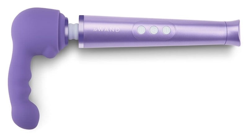 Le Wand Petite Ripple Weighted Silicone Attachment Violet Weighted Balls - - Vibrator Accessories