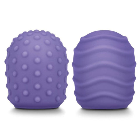 Le Wand Petite Silicone Texture Covers Violet for Enhanced Clitoral Stimulation - Body Wands