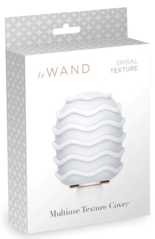 Le Wand Spiral Texture Cover Ribbed Attachment for Enhanced Stimulation - Body Wands