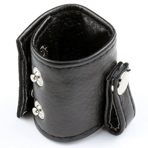 Leather Ball Stretcher with One Snap - Ball and Cock Toys