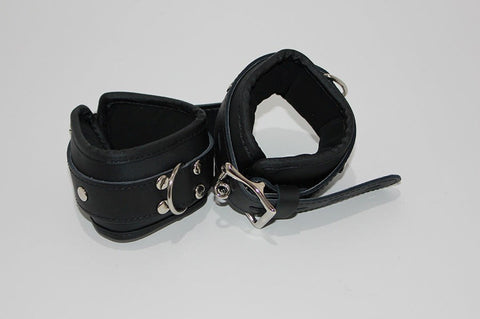Leather Bondage Wrist/Ankle Restraints - Cuffs and Restraints
