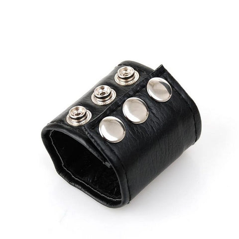BDStyle Leather Lined Ball Stretcher Adjustable CBT Accessory - Ball and Cock Toys