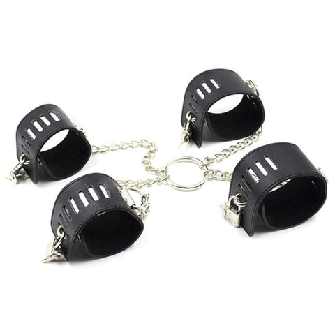 Bondage Bliss - Luxurious Leather Restraints for Intimate Exploration - Cuffs and Restraints