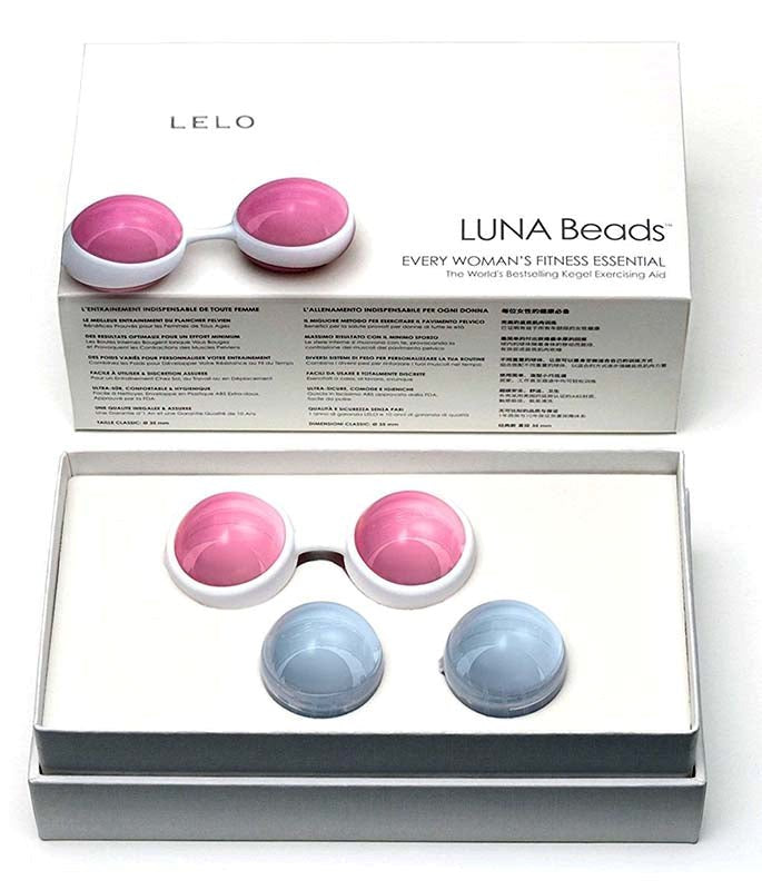Lelo Luna Beads Regular Kegel Exerciser Balls Progressive Pelvic Training - - Love Eggs and Kegel Exercisers