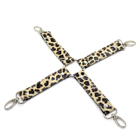 Captivating Leopard Print BDSM Pleasure Set - Bondage Kits