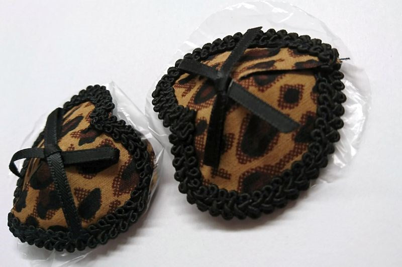 Ella Bidoe Leopard Print Nipple Pasties Wild Animal Print Design - - Fancy Dress Ups