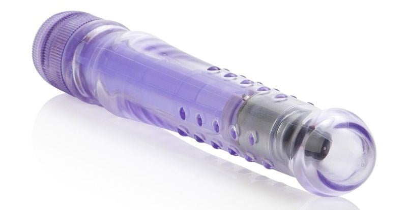California Exotics Lighted Shimmers LED Glider Purple LED Illuminating Vibrator - - Personal Massagers
