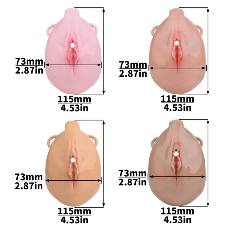 Imitation Labia Female Chastity Cage by BDStyle - Pussy And Clit Toys