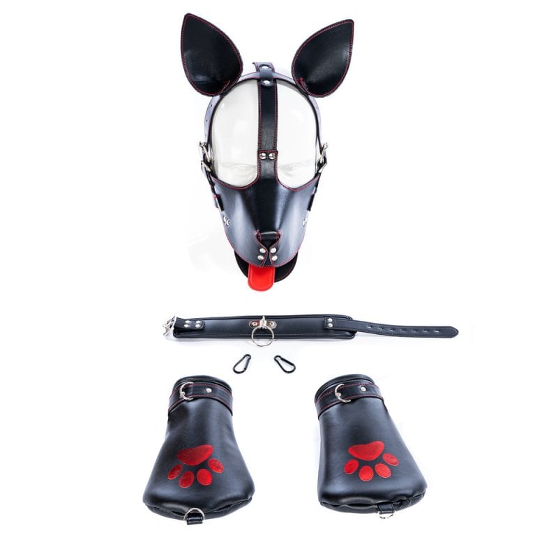 Puppy Play Fantasy Leather Bondage Kit by BDStyle - Bondage Kits