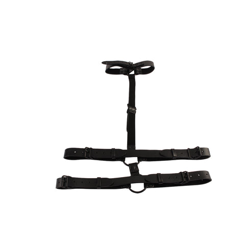 Chisa Adjustable Bondage Collar Body Restraint - Collars and Leads