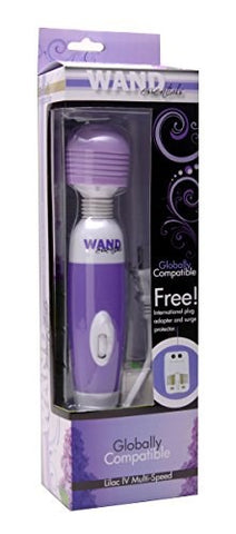 XR Brands Lilac IV Multi Speed Wand Massager Variable Speed Control - Personal Massagers