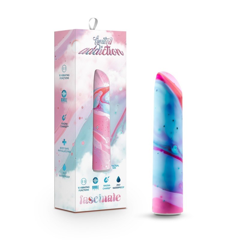 Blush Novelties Limited Addiction Fascinate Vibrator with 10 Modes - - Bullet Vibrators