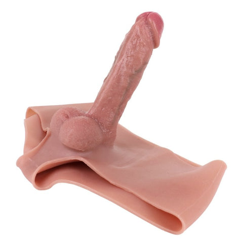 Wearable Silicone Soft Hollow Dildo Panty by BDStyle - Penis Sleeves and Extenders