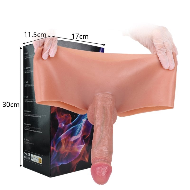 Wearable Silicone Soft Hollow Dildo Panty by BDStyle - Penis Sleeves and Extenders