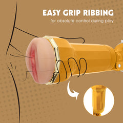 Chisa Lara Realistic Vagina Vibrating Cup - - Masturbators and Strokers