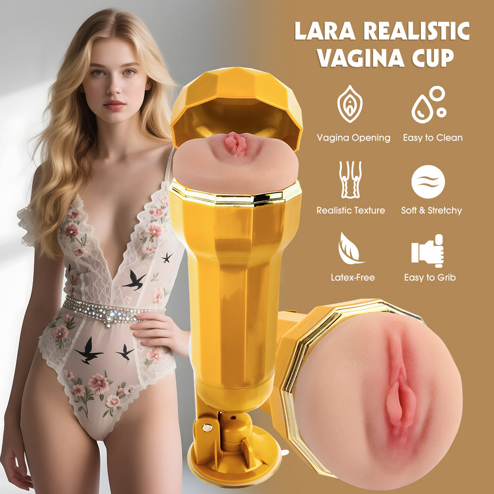 Chisa Lara Realistic Vagina Vibrating Cup - Default Title - Masturbators and Strokers