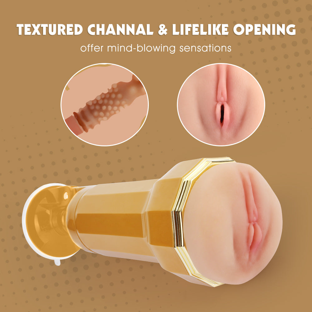 Chisa Kelsi Vibrating Realistic Vagina Cup - - Masturbators and Strokers