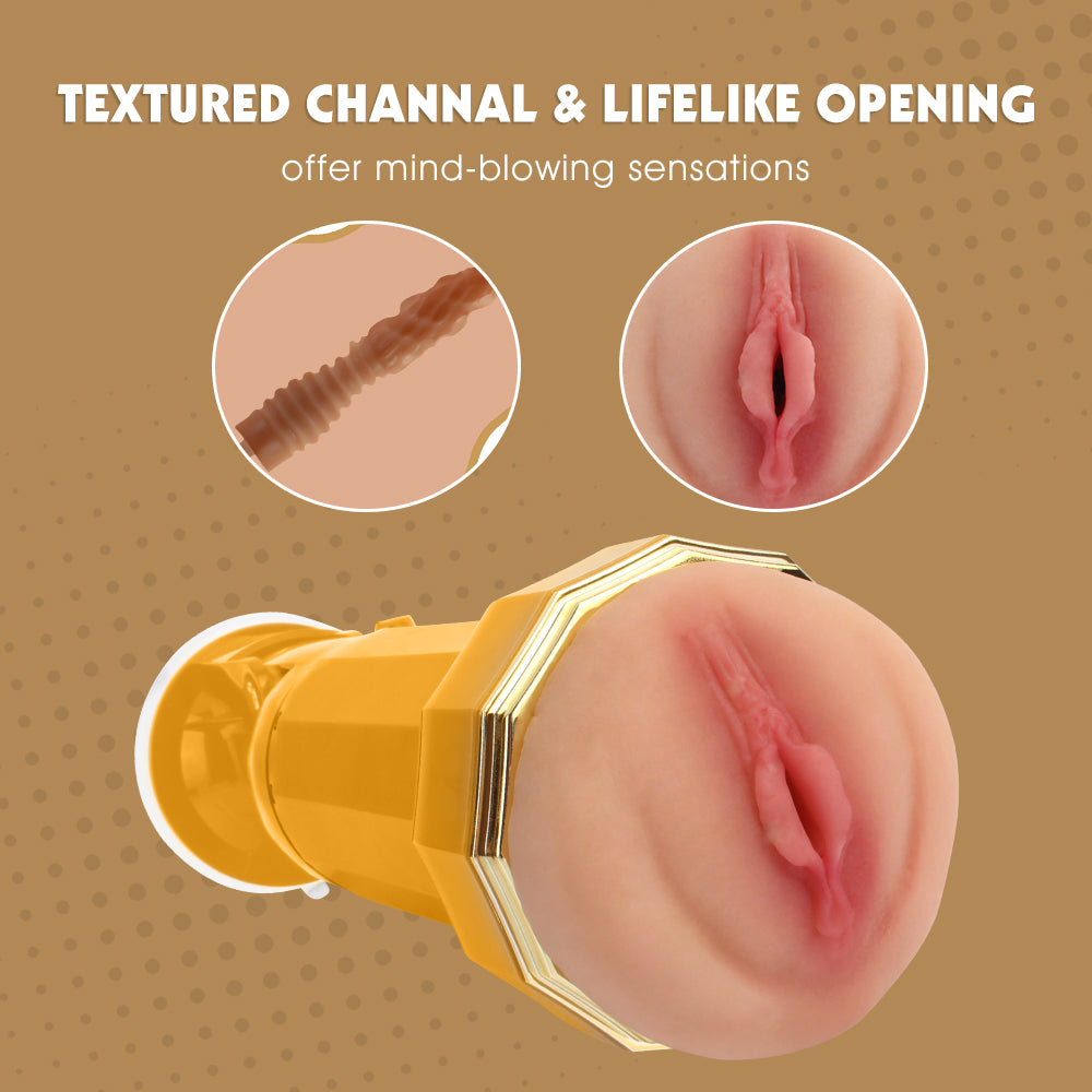 Chisa Tara Realistic Vagina Vibrating Cup - - Masturbators and Strokers