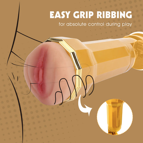 Chisa Tara Realistic Vagina Vibrating Cup - Masturbators and Strokers