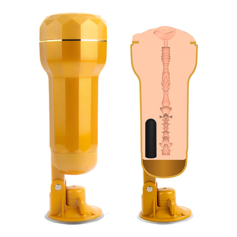 Chisa Tara Realistic Vagina Vibrating Cup - Masturbators and Strokers
