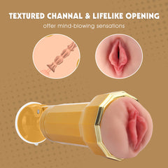 Chisa Shyla Realistic Vibrating Vagina Cup - - Masturbators and Strokers