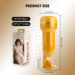 Chisa Holly Realistic Vagina Vibrating Cup - - Masturbators and Strokers