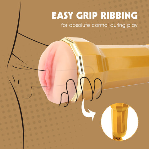 Chisa Holly Realistic Vagina Vibrating Cup - Masturbators and Strokers