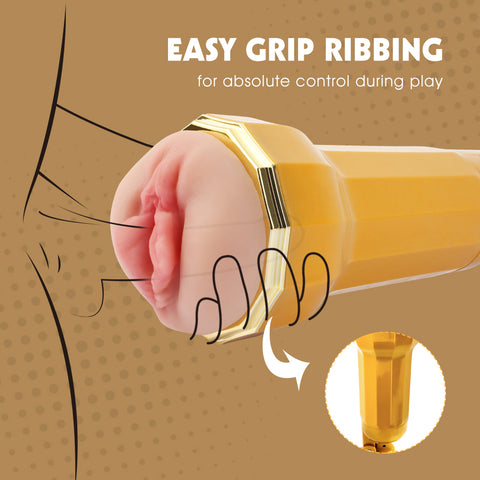 Chisa Darcey Realistic Vagina Vibrating Cup - Masturbators and Strokers