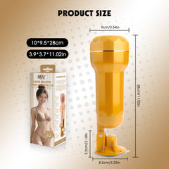 Chisa Carina Realistic Vagina Vibrating Cup - - Masturbators and Strokers