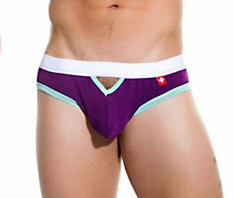 Andrew Christian Limited Edition Teaser Brief Purple with Flashlift Technology - - Mens Briefs And Boxers