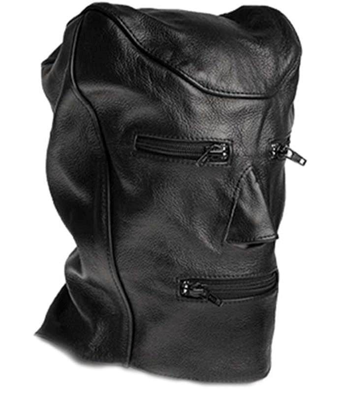 Lip & Eye Zip Bondage Hood Daily Dick Ring Pick - - Bondage Hoods