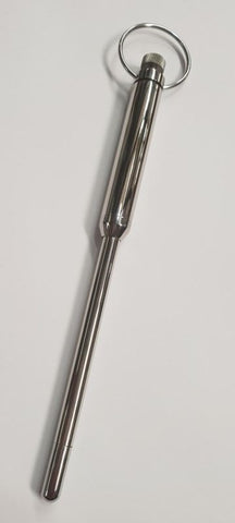 Hells Couture Loretta Vibrating Steel Urethral Wand CRing for Winners - Penis Plugs