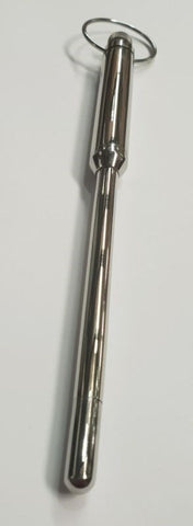 Hells Couture Loretta Vibrating Steel Urethral Wand CRing for Winners - Penis Plugs