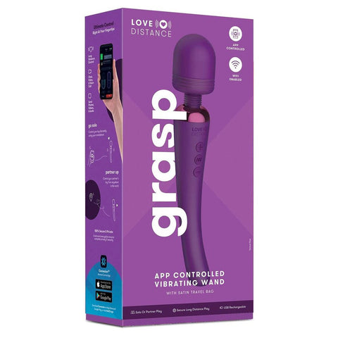 Xgen Products Love Distance GRASP Wand App Control 20 Vibration Modes - Personal Massagers