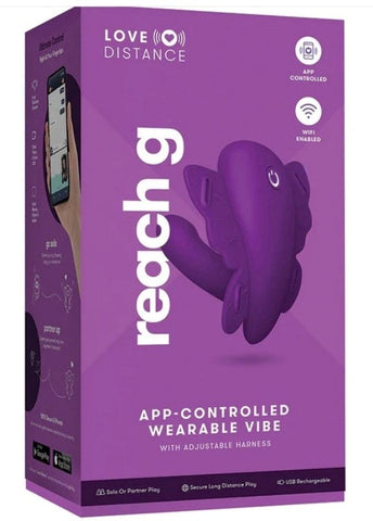 Xgen Products Love Distance Reach G App Controlled Wearable Vibrator - Strap On Sextoys