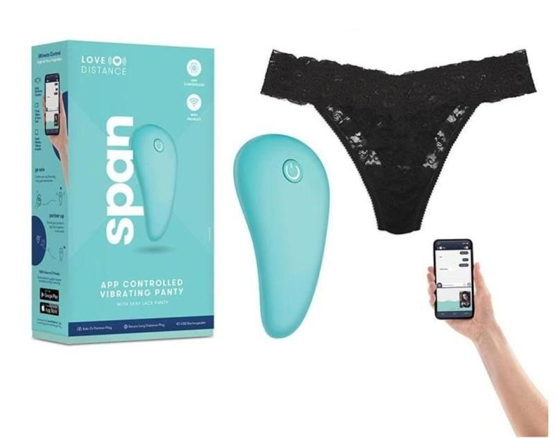 Xgen Products Love Distance Span App Controlled Vibrating Panty USB Rechargeable - Clit Ticklers and Pulsators