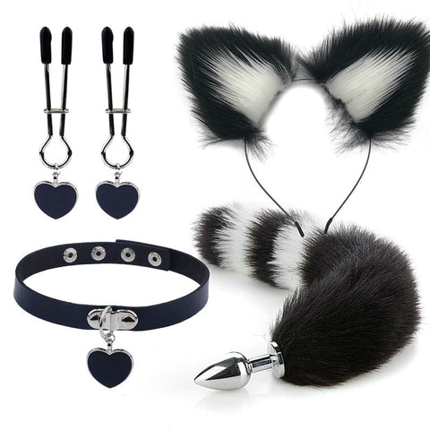 BDStyle Love Kitty Bondage Kit with Collar Leash and Restraints - Bondage Kits