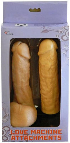 Myworld Love Machine Attachment Double Penetrator Double Dong Flesh Dual Shaft - Realistic Dildos