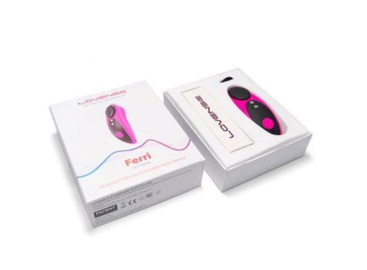 Lovense Ferri App Controlled Rechargeable Clitoral Vibrator Magnetic Design - - Clit Ticklers and Pulsators