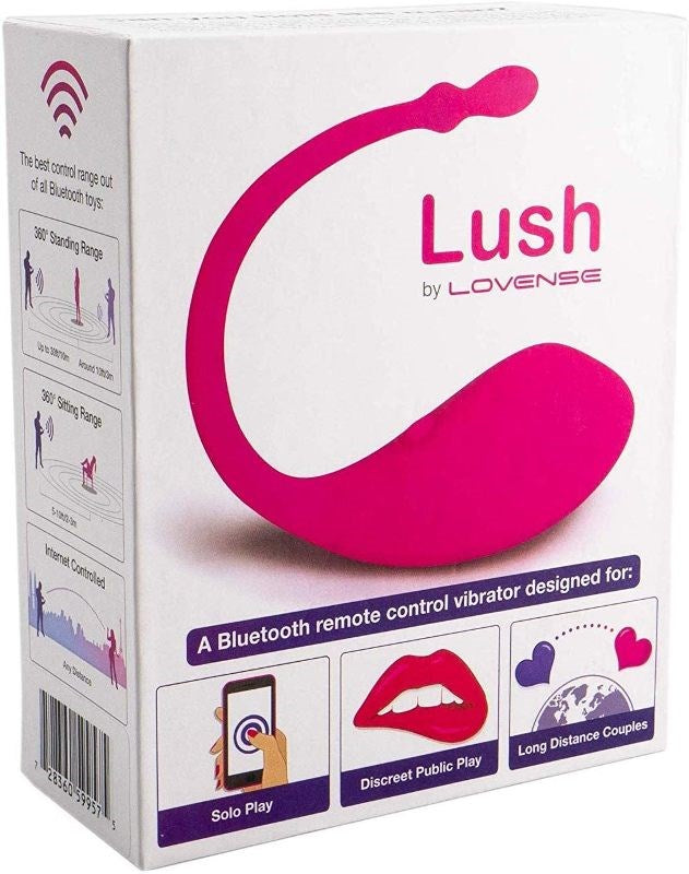 Lovense Lush Bluetooth Remote Control G Spot Vibrator App Connected - - Remote Control Vibrators