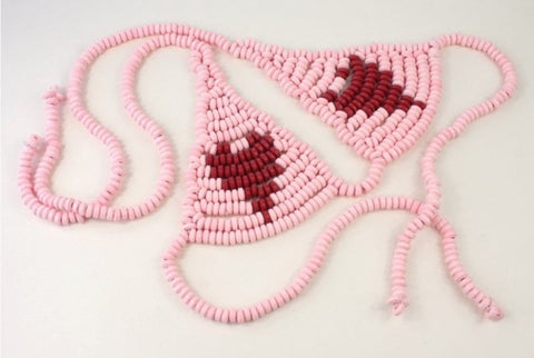 Hott Products Lovers Candy Heart Bra Edible Beads for Intimate Foreplay - Sex Games, Coupons and Tricks