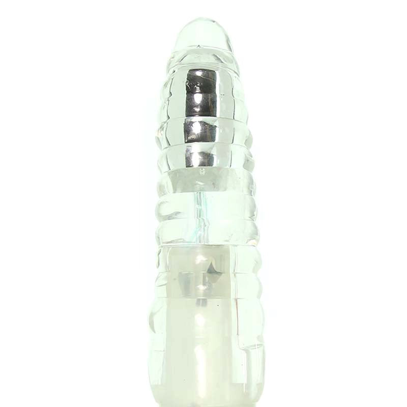 NS Novelties Lucidity Aurora Light Up Vibe Clear TPE Multi Speed Vibrator - - G-Spot Vibrators