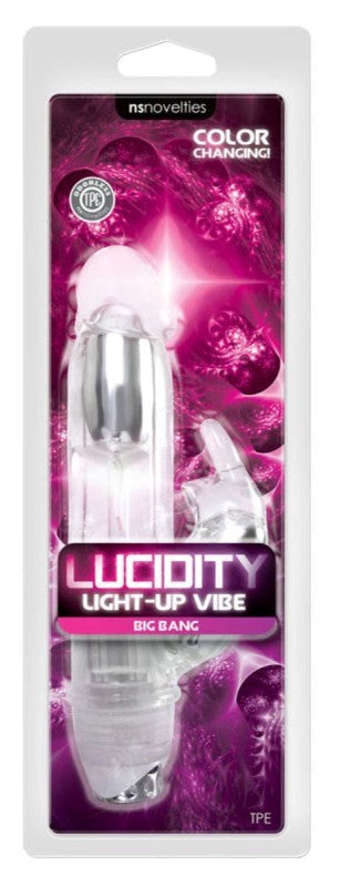 NS Novelties Lucidity Big Bang Light Up Vibe with LED Illumination - - Rabbit Vibrators