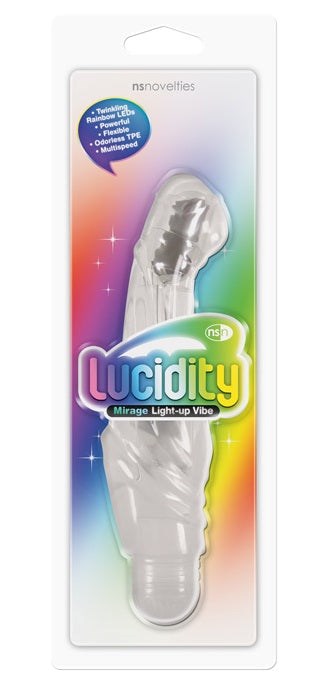 NS Novelties Lucidity Minis Mirage Light Up Vibrator with LED Lights - - G-Spot Vibrators