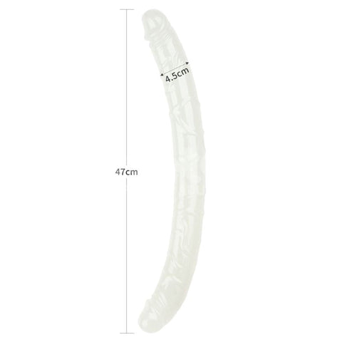 Lovetoy Lumino Play 18.5 Double Dildo with Glow in Dark Technology - Realistic Dildos
