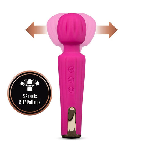Blush Novelties Lush Allana Wand Vibrator with RumbleTech Technology - Body Wands