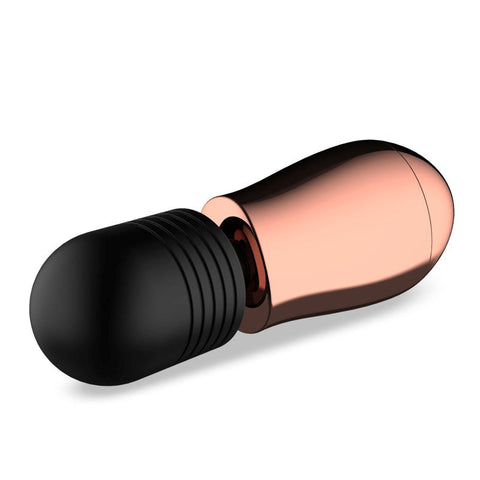 Blush Novelties Lush Cora Rose Gold Mini Wand Vibrator with 10 Patterns - Body Wands