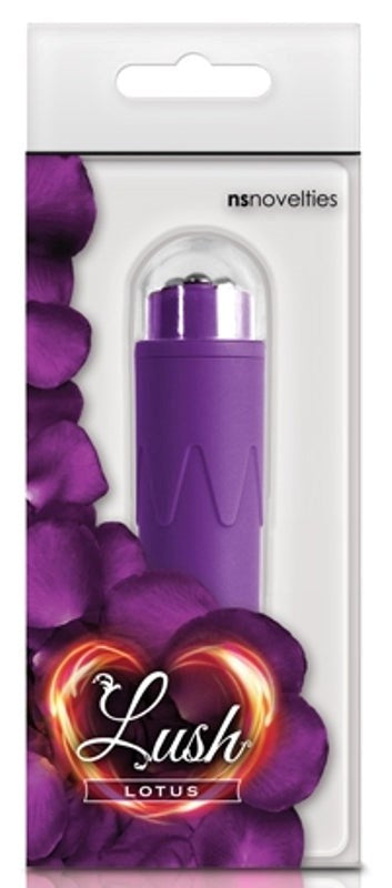 NS Novelties Lush Lotus Purple Rechargeable Silicone Vibrator - - Waterproof Vibrators