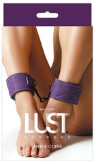 NS Novelties Lust Bondage Ankle Cuff Purple - - Cuffs and Restraints