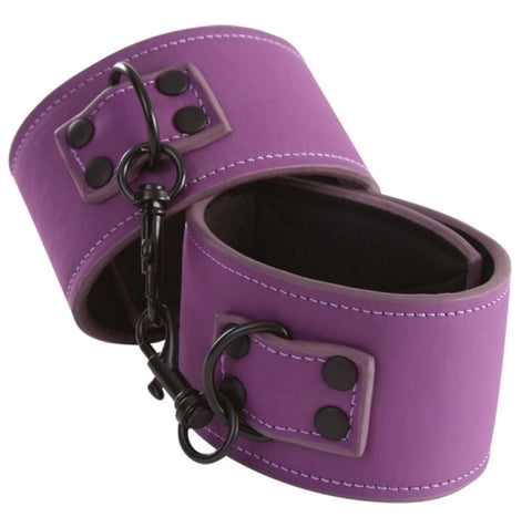 NS Novelties Lust Bondage Ankle Cuff Purple Premium Restraint for BDSM Play - Cuffs and Restraints